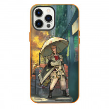 Gachiakuta Enjin Phone Case For iPhone Samsung Galaxy Pixel OnePlus Vivo Xiaomi Asus Sony Motorola Nokia - Gachiakuta Enjin Holding Umbrella Painting Poster