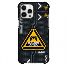 Gamer Case For iPhone Samsung Galaxy Pixel OnePlus Vivo Xiaomi Asus Sony Motorola Nokia - Gamer Area Caution