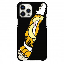 Garfield Phone Case For iPhone Samsung Galaxy Pixel OnePlus Vivo Xiaomi Asus Sony Motorola Nokia - Garfield Claw Tear Black Background