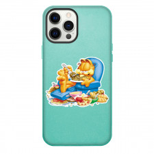 Garfield Phone Case For iPhone Samsung Galaxy Pixel OnePlus Vivo Xiaomi Asus Sony Motorola Nokia - Garfield Eating Pancake Pizza Pasta