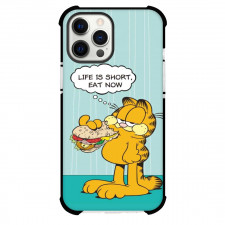 Garfield Phone Case For iPhone Samsung Galaxy Pixel OnePlus Vivo Xiaomi Asus Sony Motorola Nokia - Garfield Eating Sandwich Life Is Short