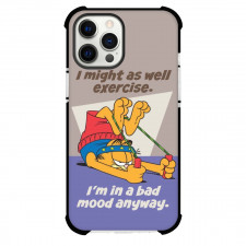 Garfield Phone Case For iPhone Samsung Galaxy Pixel OnePlus Vivo Xiaomi Asus Sony Motorola Nokia - Garfield Exercise Quote Art