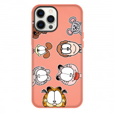 Garfield Phone Case For iPhone Samsung Galaxy Pixel OnePlus Vivo Xiaomi Asus Sony Motorola Nokia - Garfield and Friends Heads Art