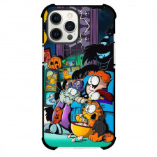 Garfield Phone Case For iPhone Samsung Galaxy Pixel OnePlus Vivo Xiaomi Asus Sony Motorola Nokia - Garfield and Friends Watching Horror Movie