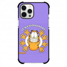 Garfield Phone Case For iPhone Samsung Galaxy Pixel OnePlus Vivo Xiaomi Asus Sony Motorola Nokia - Garfield Happy Its Friday Purple Background