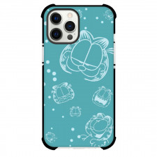 Garfield Phone Case For iPhone Samsung Galaxy Pixel OnePlus Vivo Xiaomi Asus Sony Motorola Nokia - Garfield Line Art Pattern in Blue Background