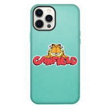 Garfield Phone Case For iPhone Samsung Galaxy Pixel OnePlus Vivo Xiaomi Asus Sony Motorola Nokia - Garfield Logo in Red Font with Face
