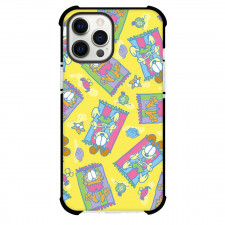 Garfield Phone Case For iPhone Samsung Galaxy Pixel OnePlus Vivo Xiaomi Asus Sony Motorola Nokia - Garfield and Oddie Sunbathing Pattern in Yellow Background