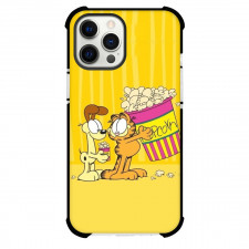 Garfield Phone Case For iPhone Samsung Galaxy Pixel OnePlus Vivo Xiaomi Asus Sony Motorola Nokia - Odie and Garfield Holding Popcorn