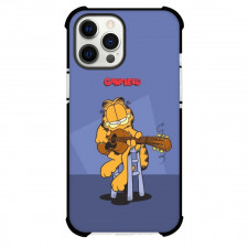 Garfield Phone Case For iPhone Samsung Galaxy Pixel OnePlus Vivo Xiaomi Asus Sony Motorola Nokia - Garfield Playing Guitar Purple Background