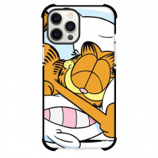 Garfield Phone Case For iPhone Samsung Galaxy Pixel OnePlus Vivo Xiaomi Asus Sony Motorola Nokia - Garfield Sleeping Hugging Pillow Full Background