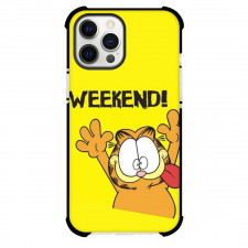 Garfield Phone Case For iPhone Samsung Galaxy Pixel OnePlus Vivo Xiaomi Asus Sony Motorola Nokia - Garfield Tongue Out Hands Up Weekend