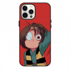 Gegege No Kitaro Kitaro Phone Case For iPhone Samsung Galaxy Pixel OnePlus Vivo Xiaomi Asus Sony Motorola Nokia - Kitaro Head Scratch Portrait In Red Background