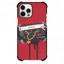 90s Phone Case For iPhone Samsung Galaxy Pixel OnePlus Vivo Xiaomi Asus Sony Motorola Nokia - 90s Back Black Tape Red Background