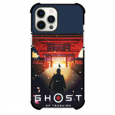 Ghost of Tsushima Case For iPhone Samsung Galaxy Pixel OnePlus Vivo Xiaomi Asus Sony Motorola Nokia - Series Silhouette In Temple Poster