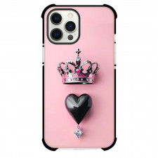 Girlish Phone Case For iPhone Samsung Galaxy Pixel OnePlus Vivo Xiaomi Asus Sony Motorola Nokia - Black Heart with a Crown
