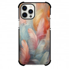 Girlish Phone Case For iPhone Samsung Galaxy Pixel OnePlus Vivo Xiaomi Asus Sony Motorola Nokia - Blue Orange Pink Single Feathers