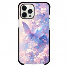 Girlish Phone Case For iPhone Samsung Galaxy Pixel OnePlus Vivo Xiaomi Asus Sony Motorola Nokia - Butterfly and Flowers Watercolor Painting