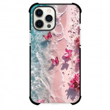 Girlish Phone Case For iPhone Samsung Galaxy Pixel OnePlus Vivo Xiaomi Asus Sony Motorola Nokia - Butterflies by the Beach