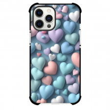 Girlish Phone Case For iPhone Samsung Galaxy Pixel OnePlus Vivo Xiaomi Asus Sony Motorola Nokia - Colorful Hearts 3d Art