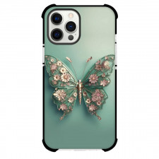 Girlish Phone Case For iPhone Samsung Galaxy Pixel OnePlus Vivo Xiaomi Asus Sony Motorola Nokia - Green luxury Butterfly