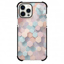 Girlish Phone Case For iPhone Samsung Galaxy Pixel OnePlus Vivo Xiaomi Asus Sony Motorola Nokia - Hexagon Pattern Pink Hues
