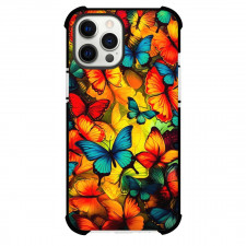 Girlish Phone Case For iPhone Samsung Galaxy Pixel OnePlus Vivo Xiaomi Asus Sony Motorola Nokia - Orange Butterflies with Blue