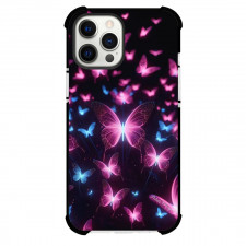 Girlish Phone Case For iPhone Samsung Galaxy Pixel OnePlus Vivo Xiaomi Asus Sony Motorola Nokia - Pink and Blue Bioluminescent Butterflies