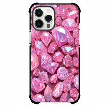 Girlish Phone Case For iPhone Samsung Galaxy Pixel OnePlus Vivo Xiaomi Asus Sony Motorola Nokia - Pink Diamonds