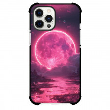 Girlish Phone Case For iPhone Samsung Galaxy Pixel OnePlus Vivo Xiaomi Asus Sony Motorola Nokia - Pink Moon and Planets