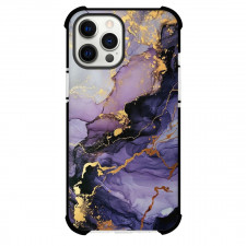 Girlish Phone Case For iPhone Samsung Galaxy Pixel OnePlus Vivo Xiaomi Asus Sony Motorola Nokia - Purple Marble Realistic Gold