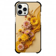 Girlish Phone Case For iPhone Samsung Galaxy Pixel OnePlus Vivo Xiaomi Asus Sony Motorola Nokia - Yellow Flowers in Yellow Wave