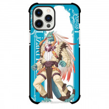 Goblin Slayer Lizard Priest Phone Case For iPhone Samsung Galaxy Pixel OnePlus Vivo Xiaomi Asus Sony Motorola Nokia - Lizard Priest Dragon Wear Costume with Blue Bordor Background