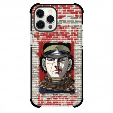 Golden Kamuy Saichi Sugimoto Phone Case For iPhone Samsung Galaxy Pixel OnePlus Vivo Xiaomi Asus Sony Motorola Nokia - Golden Kamuy Saichi Sugimoto Avatar On Brick Wall Illustration Art Poster