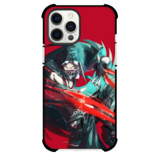 Guilty Gear Raven Case For iPhone Samsung Galaxy Pixel OnePlus Vivo Xiaomi Asus Sony Motorola Nokia - Raven Tongue Out Red Background