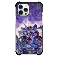 Gundam 0079 Dom Phone Case For iPhone Samsung Galaxy Pixel OnePlus Vivo Xiaomi Asus Sony Motorola Nokia - Purple Shade Dom with Multi Background
