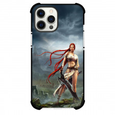 Heavenly Sword Nariko Phone Case For iPhone Samsung Galaxy Pixel OnePlus Vivo Xiaomi Asus Sony Motorola Nokia - Heavenly Sword Nariko Standing In Misty Landscape Poster