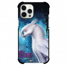 How To Train Your Dragon Light Fury Phone Case For iPhone Samsung Galaxy Pixel OnePlus Vivo Xiaomi Asus Sony Motorola Nokia - Light Fury Cute On Blue Forest Background