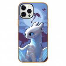How To Train Your Dragon Light Fury Phone Case For iPhone Samsung Galaxy Pixel OnePlus Vivo Xiaomi Asus Sony Motorola Nokia - Light Fury White Queen On Minimalist Background