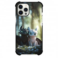 How To Train Your Dragon Phone Case For iPhone Samsung Galaxy Pixel OnePlus Vivo Xiaomi Asus Sony Motorola Nokia - Light And Night Fury Together 3D Art Poster