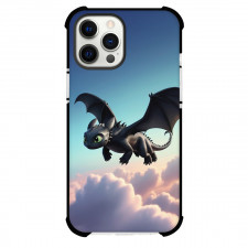 How To Train Your Dragon Night Fury Phone Case For iPhone Samsung Galaxy Pixel OnePlus Vivo Xiaomi Asus Sony Motorola Nokia - Night Fury Flying On The Sky 3D Art Poster