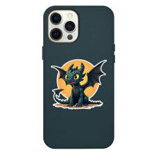 How To Train Your Dragon Night Fury Phone Case For iPhone Samsung Galaxy Pixel OnePlus Vivo Xiaomi Asus Sony Motorola Nokia - Night Fury Sitting On Sun Background Illustration Sticker