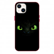 How To Train Your Dragon Night Fury Phone Case For iPhone Samsung Galaxy Pixel OnePlus Vivo Xiaomi Asus Sony Motorola Nokia - Night Fury Snake Eyes On Dark Background Poster