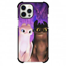 How To Train Your Dragon Phone Case For iPhone Samsung Galaxy Pixel OnePlus Vivo Xiaomi Asus Sony Motorola Nokia - Toothless And Light Fury Smiling Portrait Poster