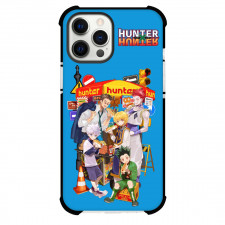 Hunter X Hunter Phone Case For iPhone And Samsung Galaxy Devices - Hunter X Hunter Characters Eating On Blue Background