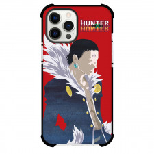 Hunter X Hunter Chrollo Lucilfer Phone Case For iPhone And Samsung Galaxy Devices - Chrollo Lucilfer Minimalist On Red Background