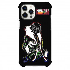 Hunter X Hunter Chrollo Lucilfer Phone Case For iPhone And Samsung Galaxy Devices - Chrollo Lucilfer Pop Art On Black Background