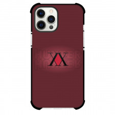 Hunter X Hunter Phone Case For iPhone And Samsung Galaxy Devices - Logo On Wine Background