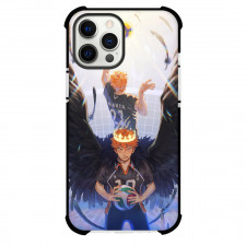 Haikyu Hinata Shoyo Phone Case For iPhone Samsung Galaxy Pixel OnePlus Vivo Xiaomi Asus Sony Motorola Nokia - Hinata Shoyo Flying and Wear Tiara on Head