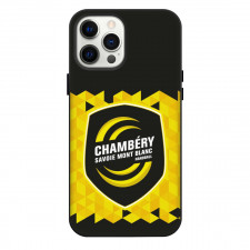 Chambery Savoie Mont Blanc Handball Phone Case For iPhone Samsung Galaxy Pixel OnePlus Vivo Xiaomi Asus Sony Motorola Nokia - Logo Yellow And Black Abstract Background